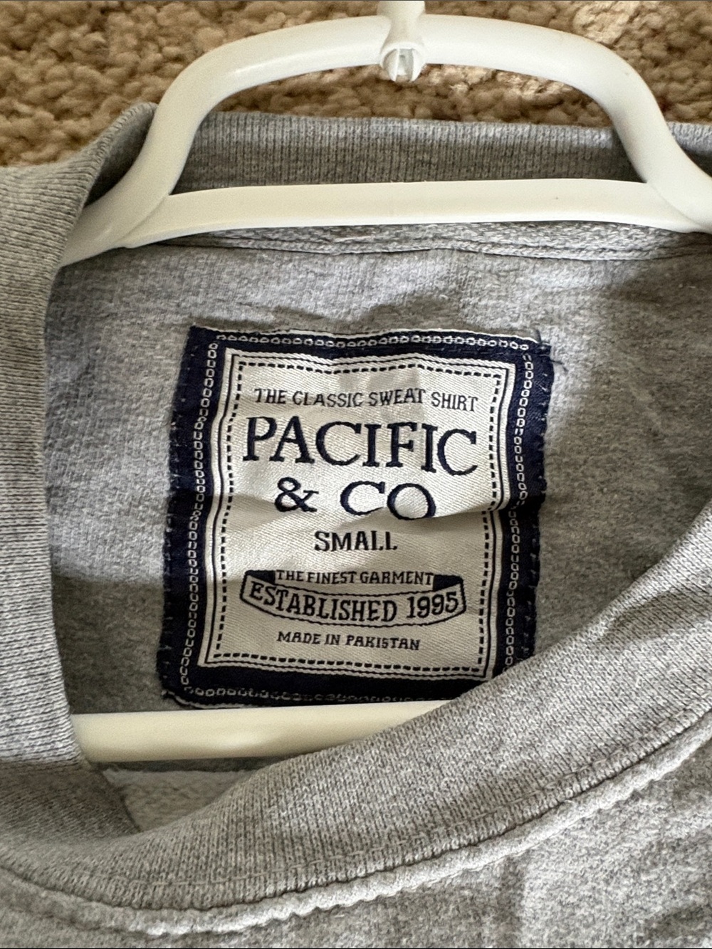 Nautical Anchor Crewneck Sweatshirt - Gray - Picture 4 of 6